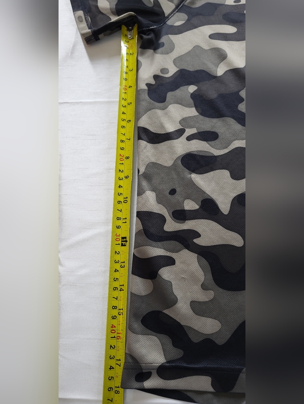 adidas Camo Short Sleeve Performance Tee - Black & Gray & Olive - Picture 9 of 12
